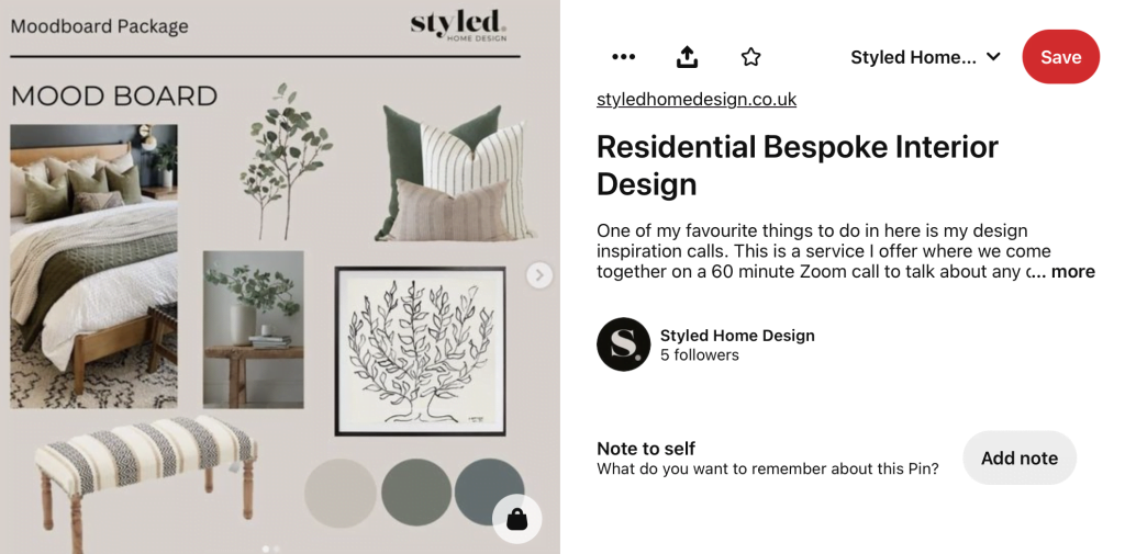 How to use Pinterest to help design your home  - styled home design on pinterest