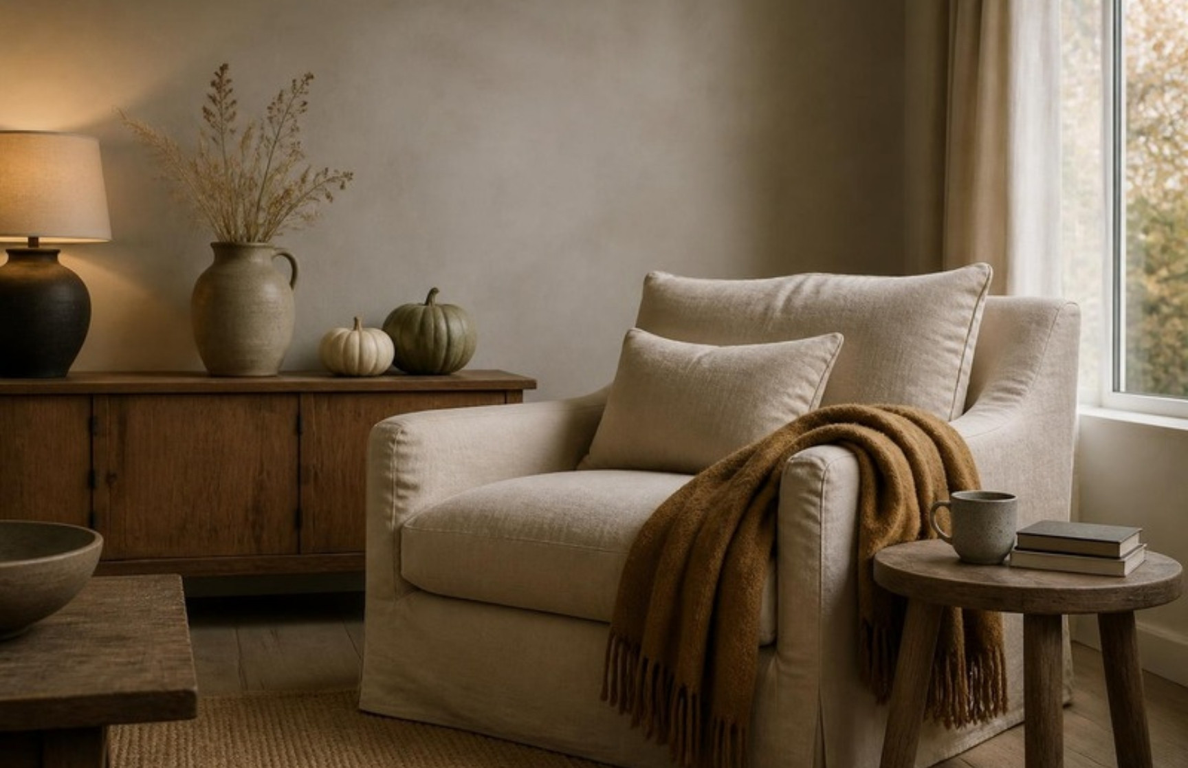 Cosy autumn area